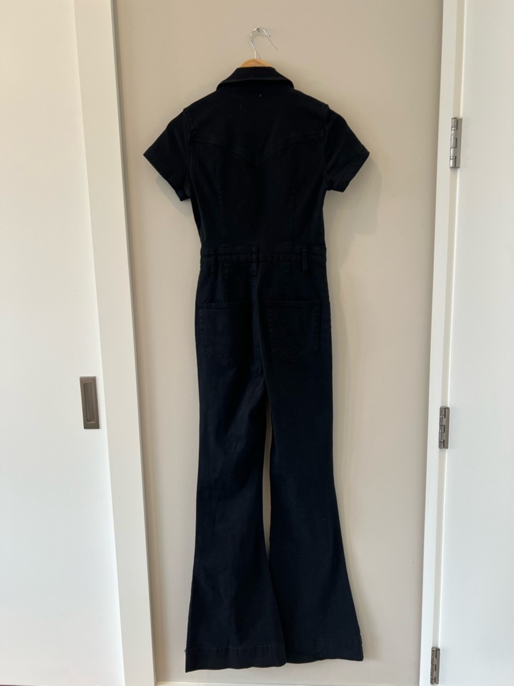 Show Me Your MuMu Everhart Black Short-Sleeve Button Up Jumpsuit - Picture 4 of 6